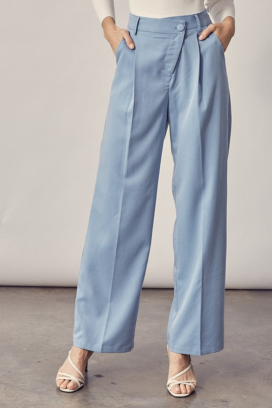 WORK MY WAY - Asymmetric waist slacks Jayli's Runway 