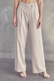 WORK MY WAY - Asymmetric waist slacks Jayli's Runway 