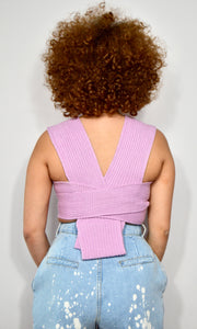 UNRAVEL - Ivory multi-ways wrap top Jayli's Runway