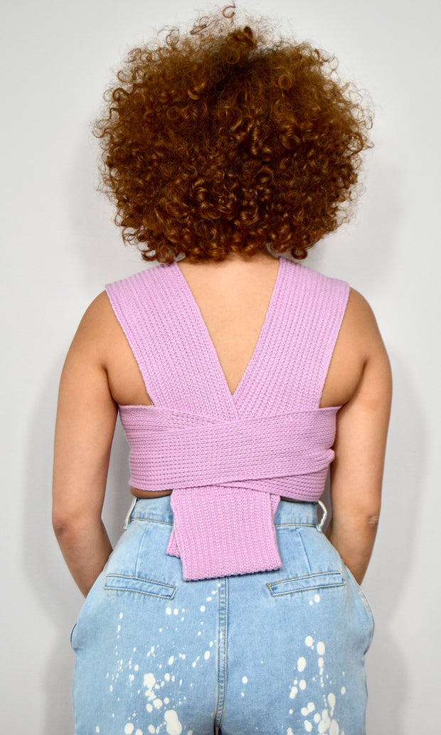 UNRAVEL - Ivory multi-ways wrap top Jayli's Runway