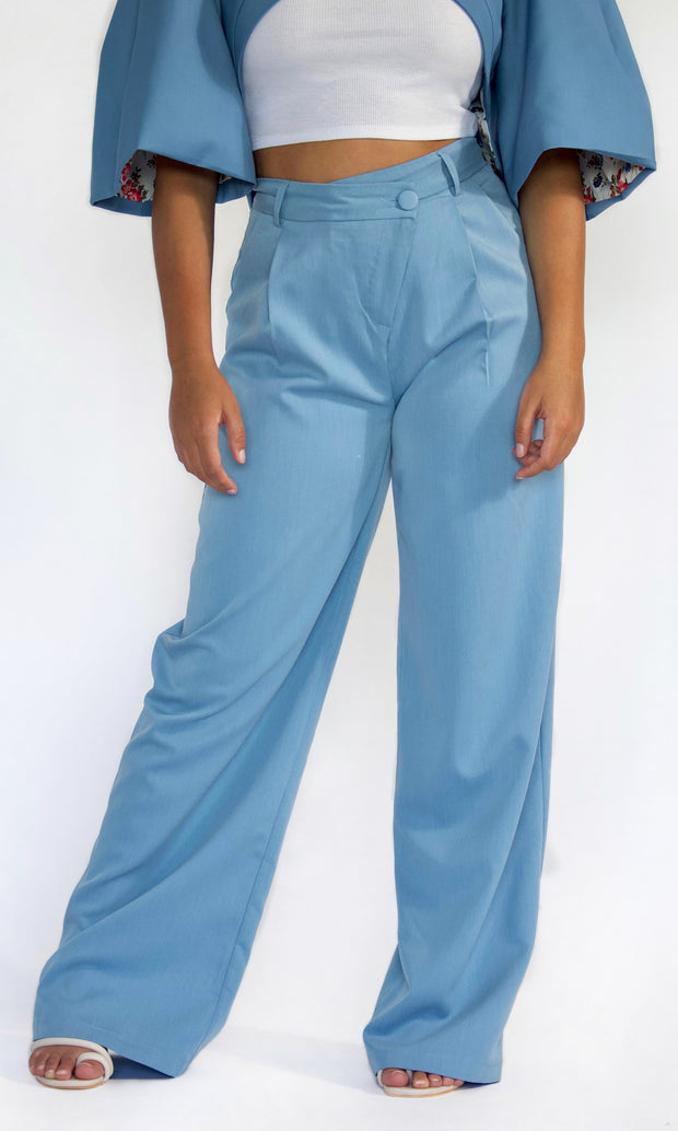 WORK MY WAY - Asymmetric waist slacks Jayli's Runway 