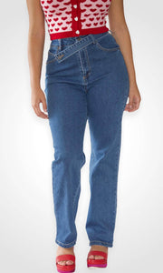 MOMMA'S JEANS - Medium wash mom jeans Jayli's Runway 