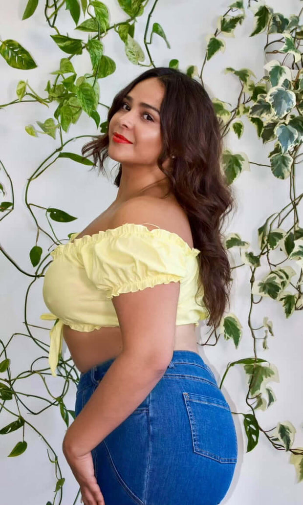 SUNSHINE ON MY MIND - Wrap crop top Jayli's Runway