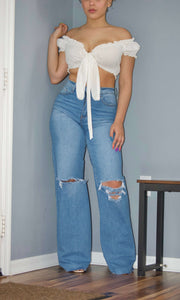 SUNSHINE ON MY MIND - Wrap crop top Jayli's Runway