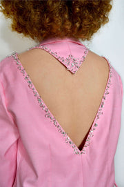 HEART OF DIAMONDS - Pink cutout boyfriend blazer Jayli's Runway 
