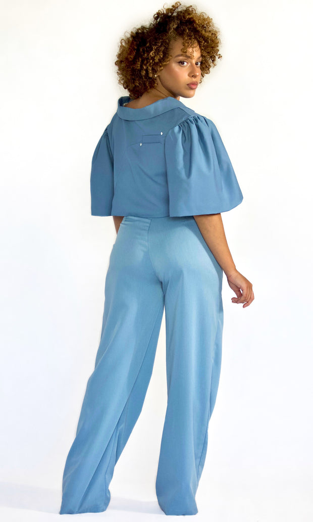 WORK MY WAY - Asymmetric waist slacks Jayli's Runway 