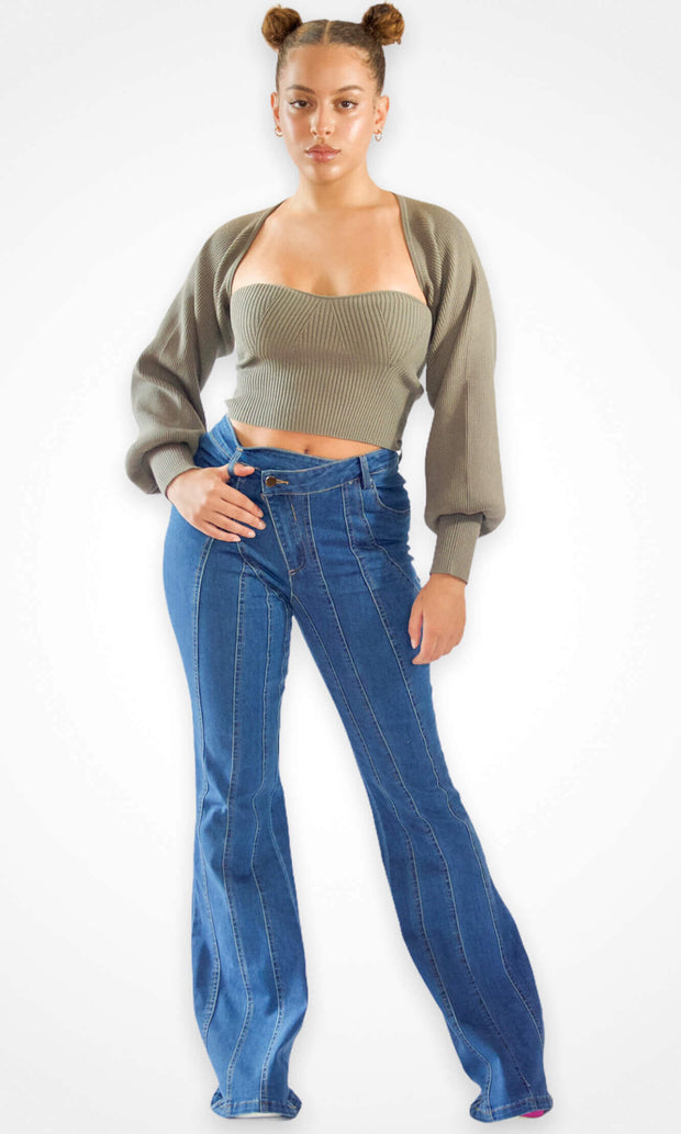 MOONLIGHT - 2 piece tube top and bolero Jayli's Runway 