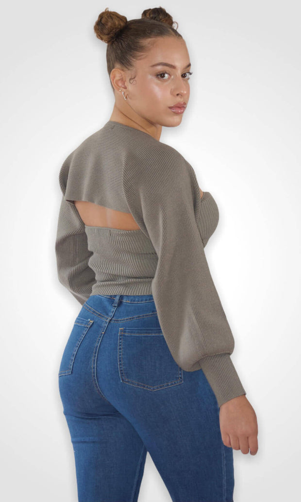 MOONLIGHT - 2 piece tube top and bolero Jayli's Runway 