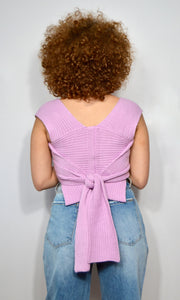 UNRAVEL - Lilac multi-ways wrap top Jayli's Runway