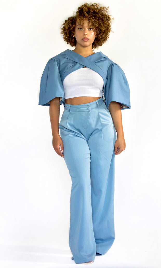 WORK MY WAY - Asymmetric waist slacks Jayli's Runway 