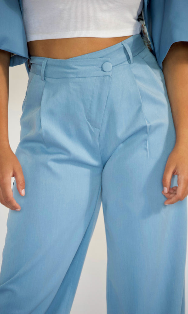 WORK MY WAY - Asymmetric waist slacks Jayli's Runway 