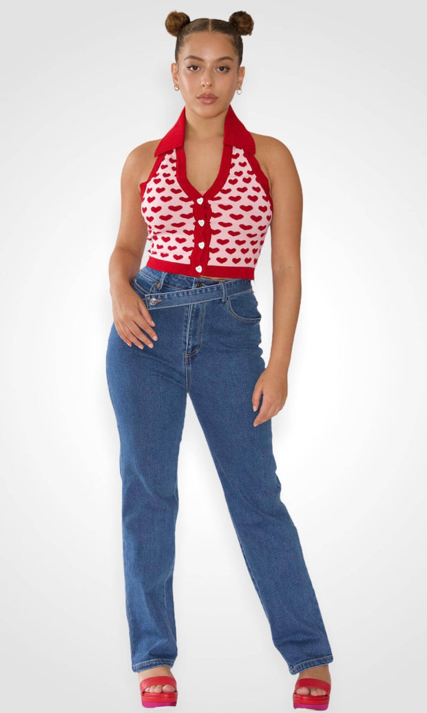 MOMMA'S JEANS - Medium wash mom jeans Jayli's Runway 