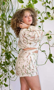 TABLE FOR TWO - Faux wrap blouse Jayli's Runway