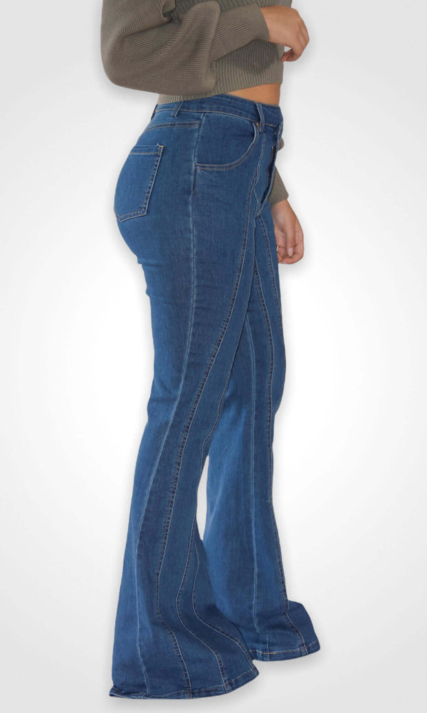 SORRY, NOT SORRY - Bell bottom jeans Jayli's Runway 