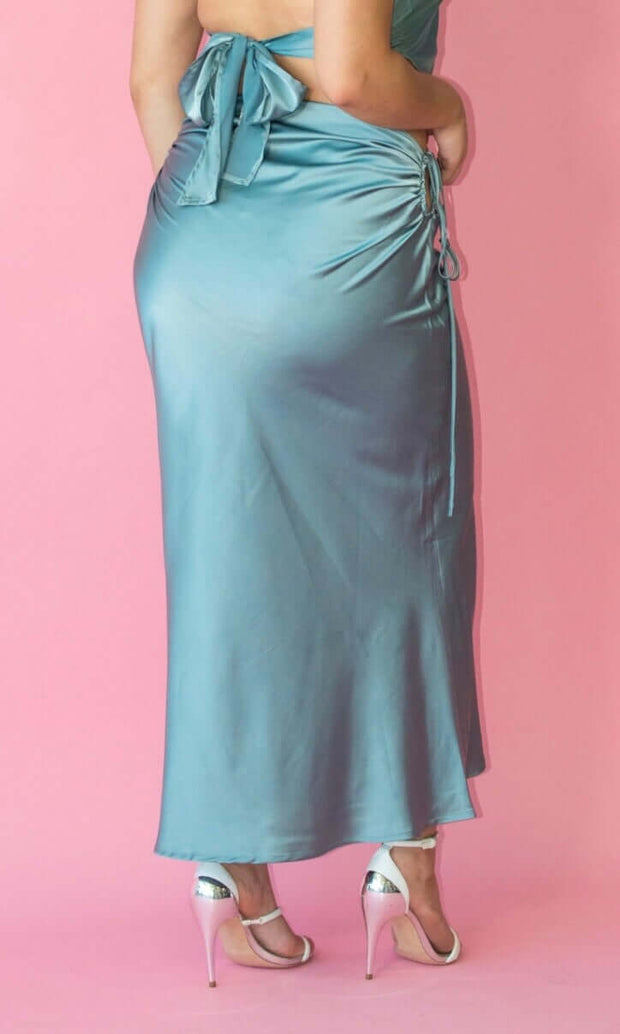 SUMMER IN THE CITY - Silk cutout skirt Jayli's Runway
