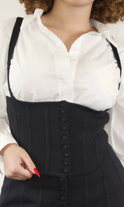 FRENCH KISS - Black corset Jayli's Runway