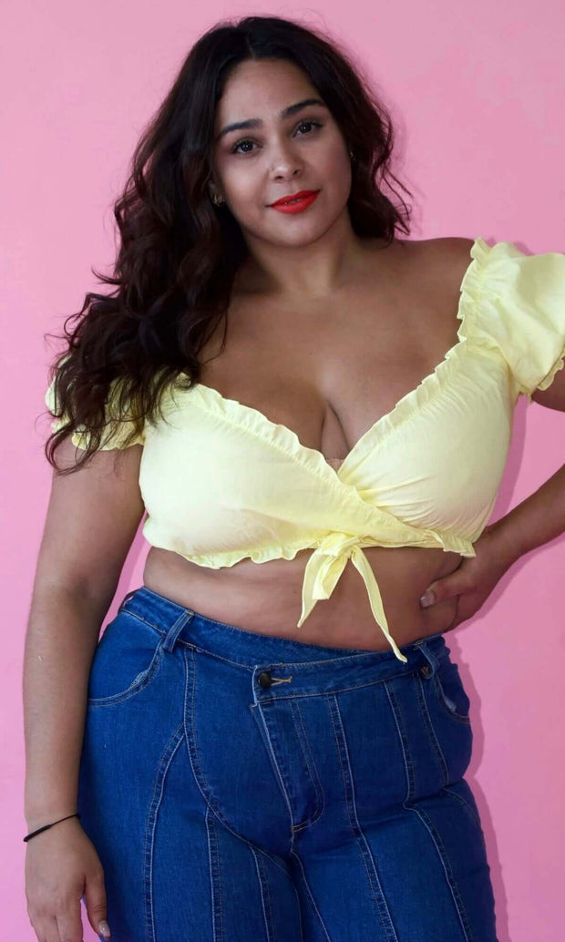 SUNSHINE ON MY MIND - Wrap crop top Jayli's Runway