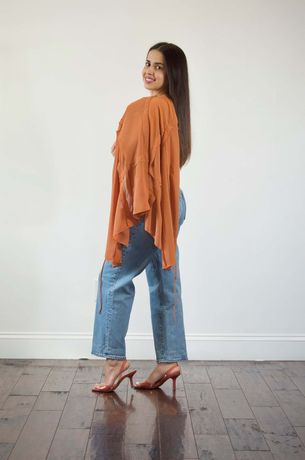 EVERY MOMENT - Front open sheer top Jayli's Runway